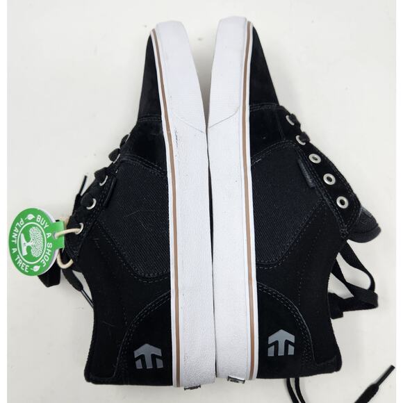 Etnies Men\'s 9.5 Barge LS Skate Shoe Black & White 4101000351-001 main image 4
